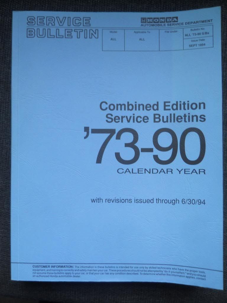 Honda Civic Service Bulletin